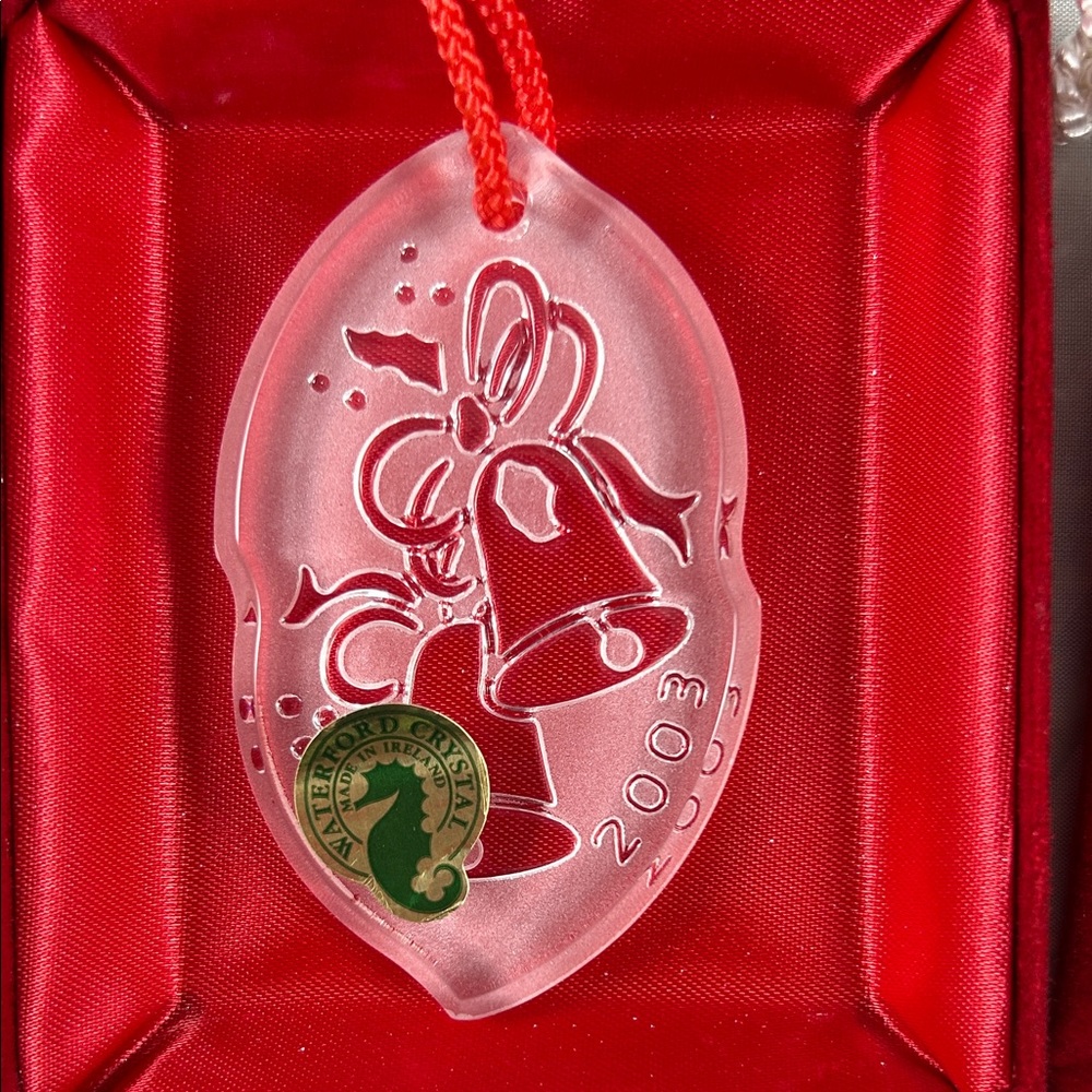 Waterford Crystal 2003 Songs of Christmas Ornament “Silver Bells” 8th Edition